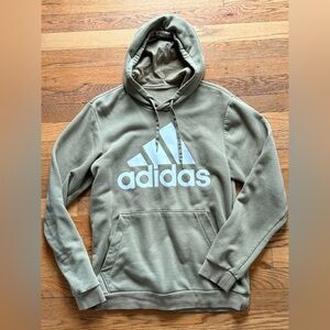 Adidas Green Hoodie with Logo